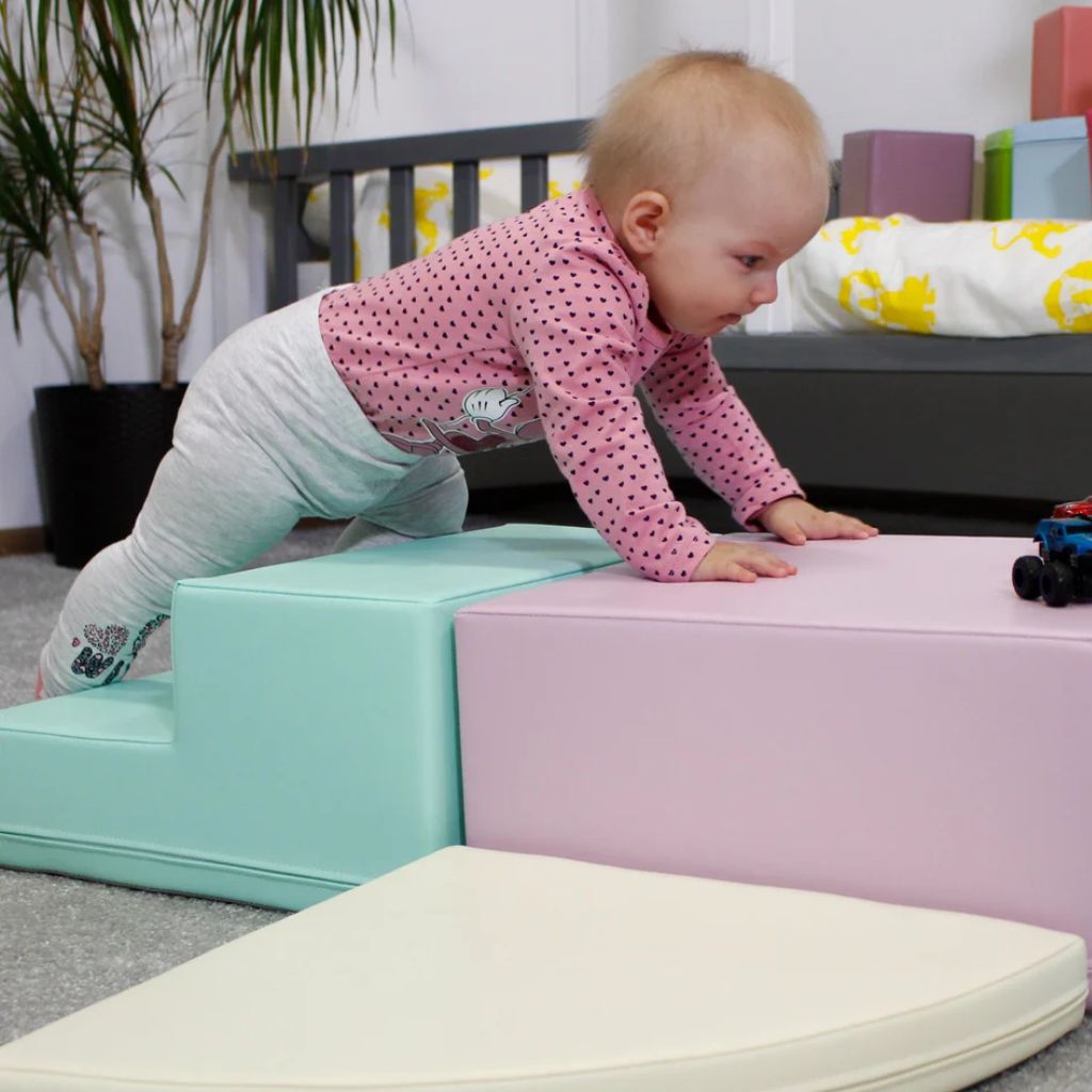 Ensemble de 5 blocs de mousse Soft Play - Coin grimpeur pastel