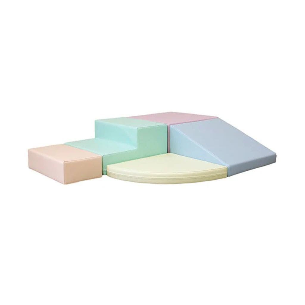 Ensemble de 5 blocs de mousse Soft Play - Coin grimpeur pastel