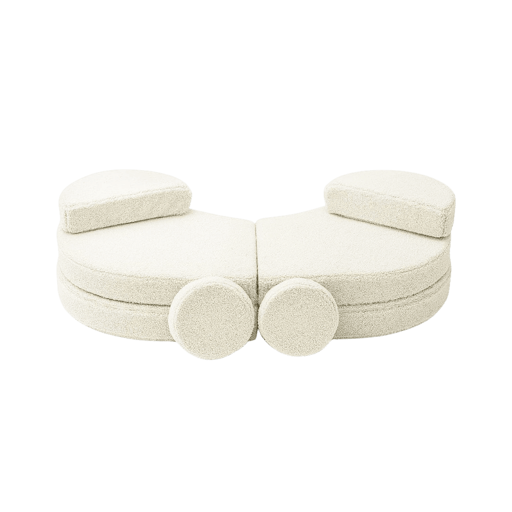 Canapé Modulable Enfant 6 Éléments "Coccolo" - Tissu Doux