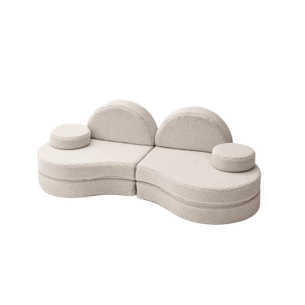 Canapé Modulable Enfant 6 Éléments "Coccolo" - Tissu Doux