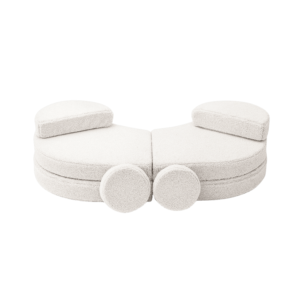 Canapé Modulable Enfant 6 Éléments "Coccolo" - Tissu Doux