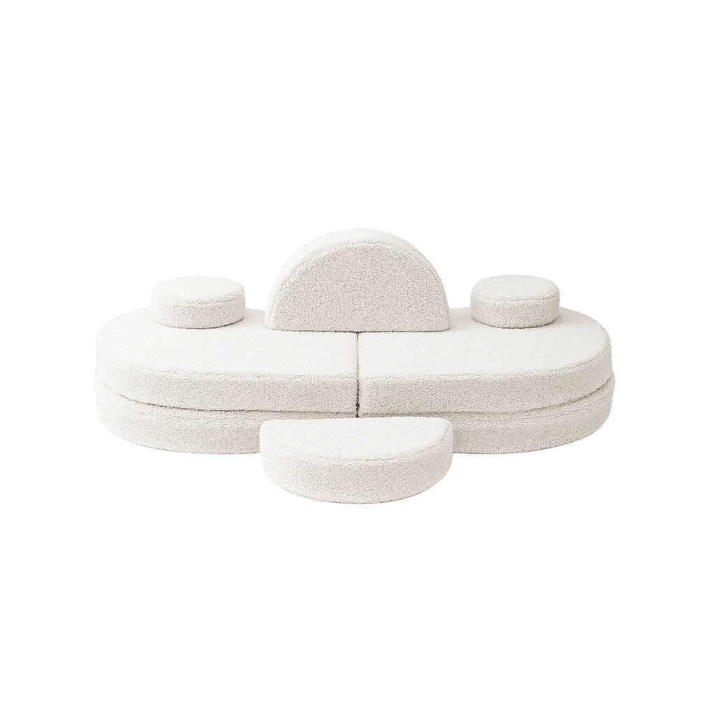 Canapé Modulable Enfant 6 Éléments "Coccolo" - Tissu Doux