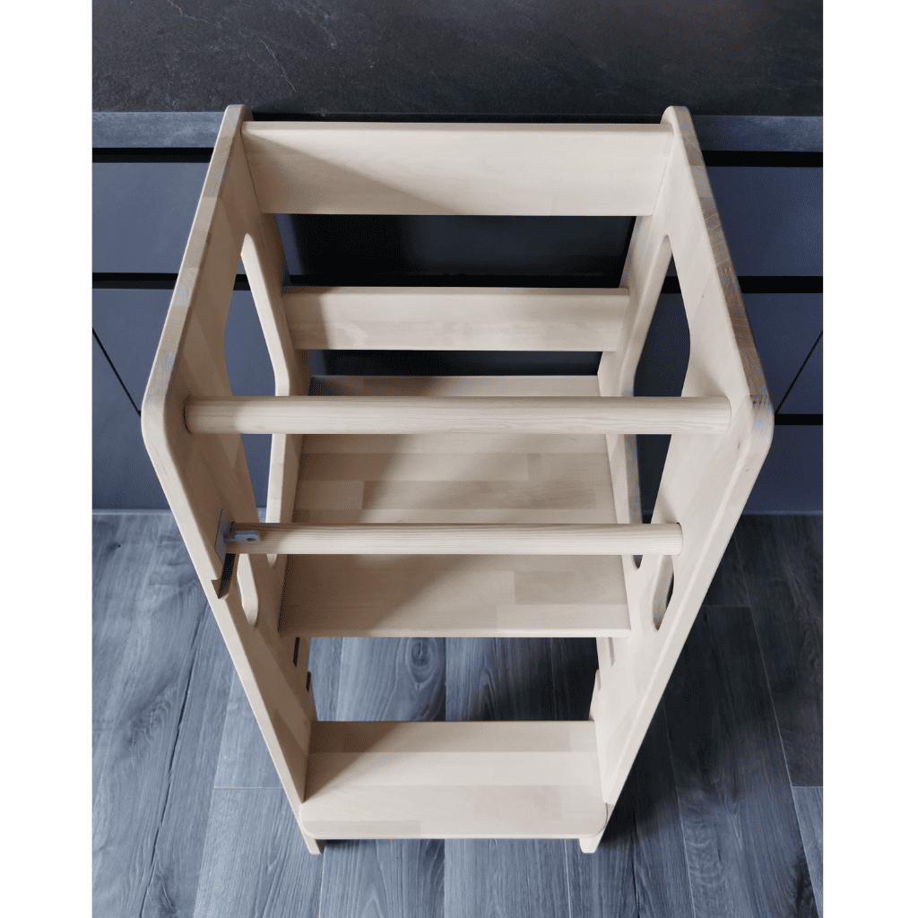 Torre de aprendizaje Montessori Safety+ en Sin / Acabado DIY | Motricidad Tinitto – Fabricación europea