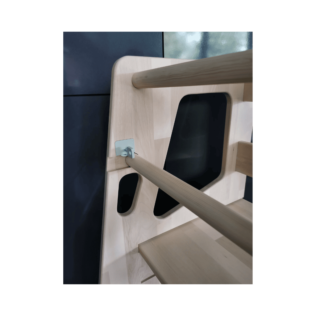 Torre de aprendizaje Montessori Safety+ en Sin / Acabado DIY | Motricidad Tinitto – Fabricación europea