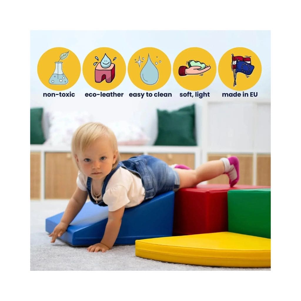 Voiture Soft Play Enfant - Bleu Clair en | toys Tinitto – Fabrication européenne