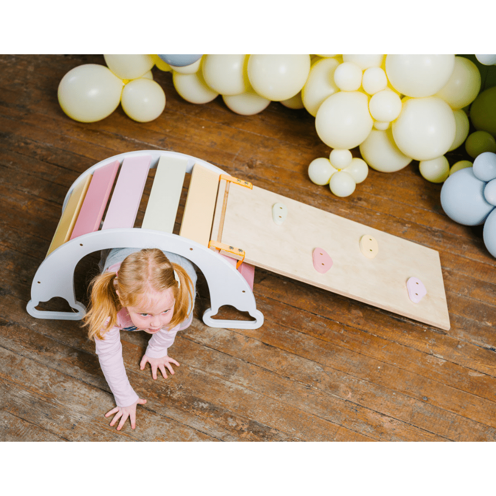 Rampe & Toboggan Réversible "The Sway" – Arc - en - Ciel (Accessoire) – Montessori pour enfant – photo 6