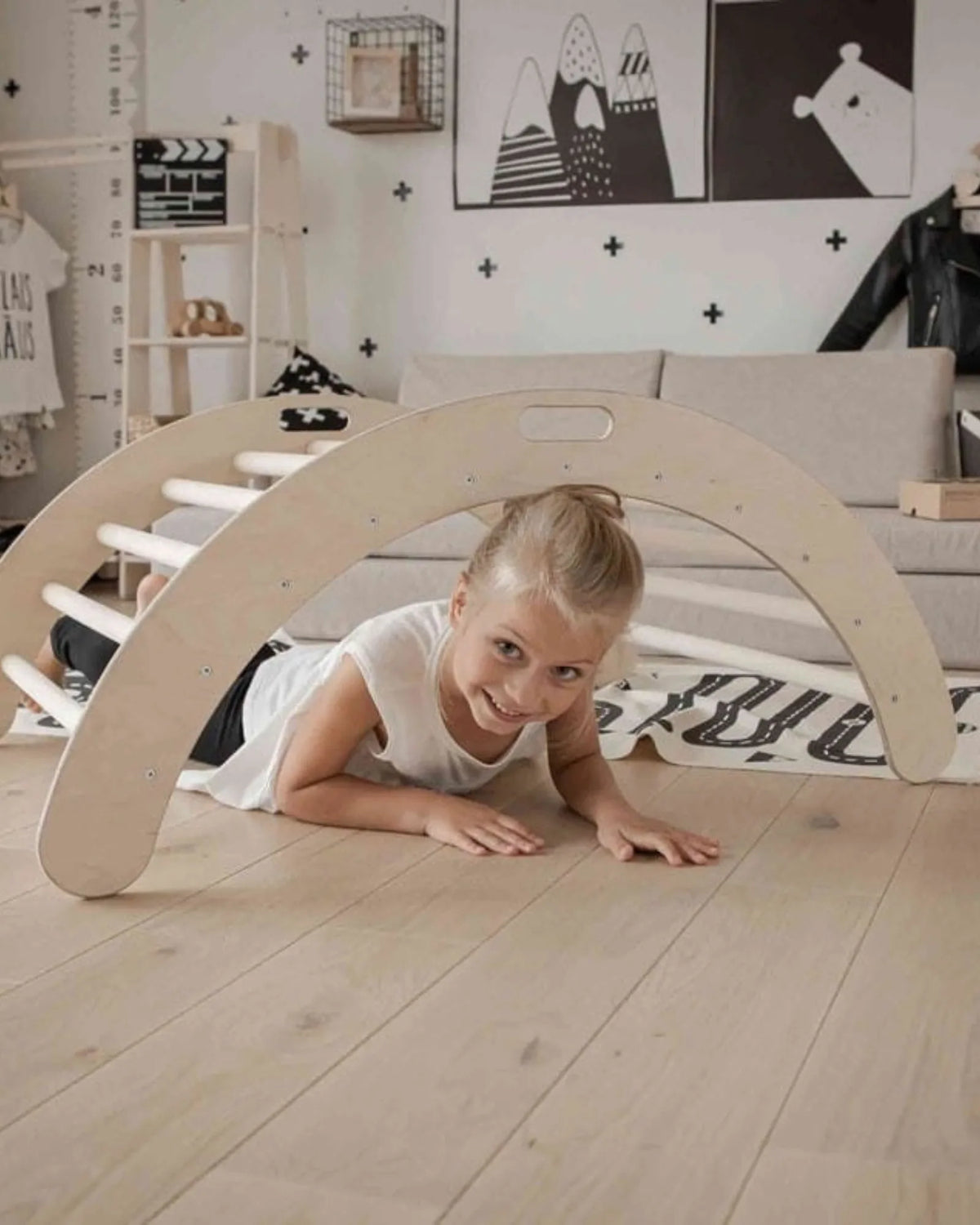 Arche d'Escalade & Bascule Montessori – 2-en-1 | Montessori House Bed