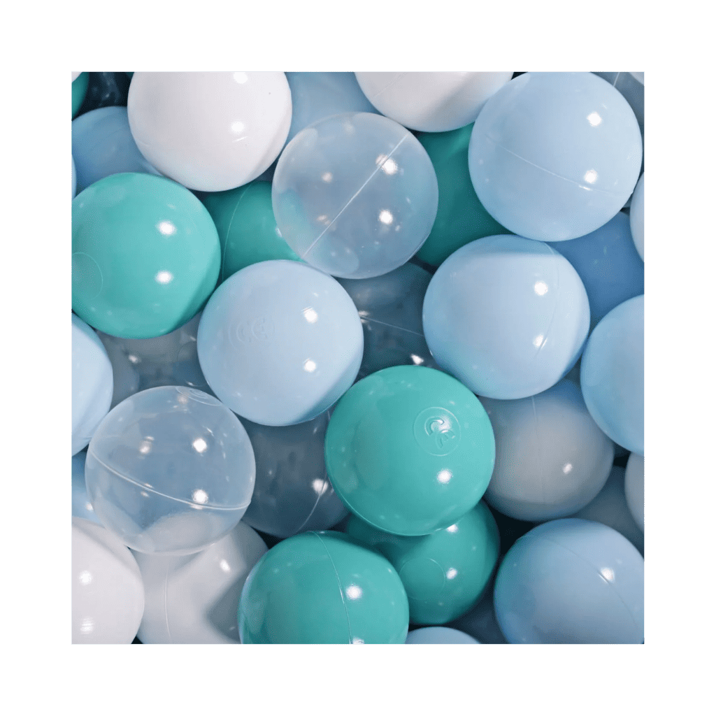 Balles pour Piscine (200 ud) - Blue/Turquoise/Transparent/White – Montessori pour enfant – photo 1
