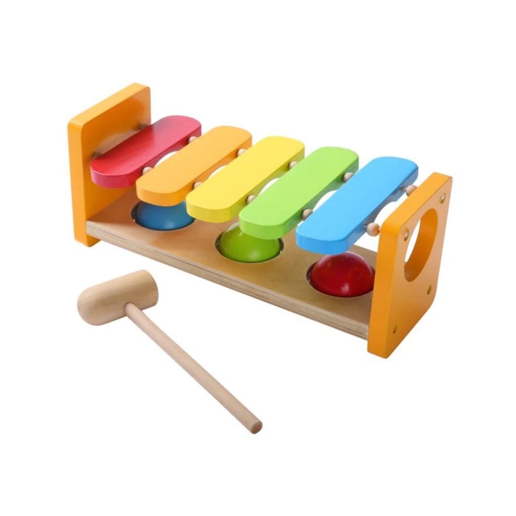 Banc à Marteler Musical 2-en-1 – Éveil Sonore & Motricité