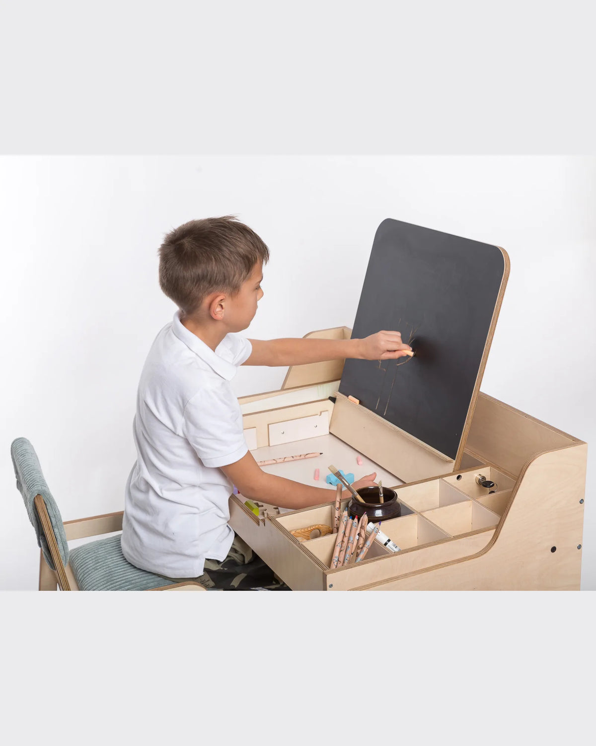 Bureau d'Activités Multisensoriel "Luula" – Table Évolutive (Seule) – Montessori pour enfant – photo 6