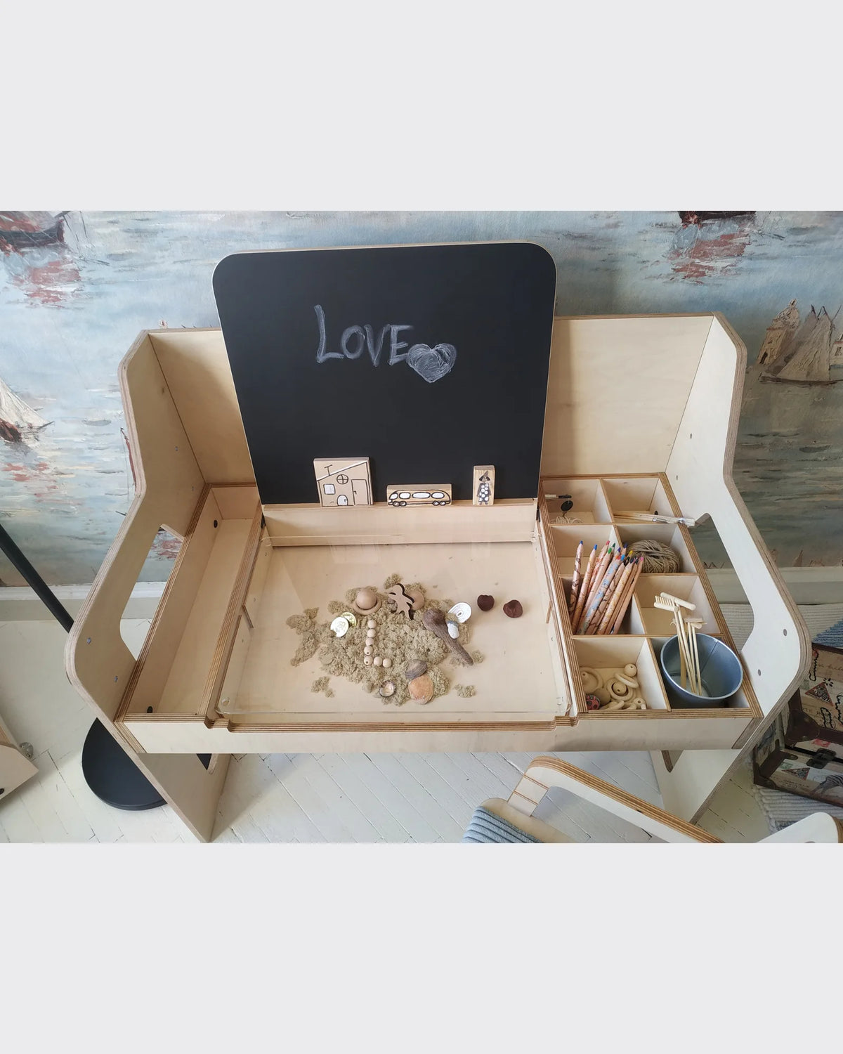 Bureau d'Activités Multisensoriel "Luula" – Table Évolutive (Seule) – Montessori pour enfant – photo 9