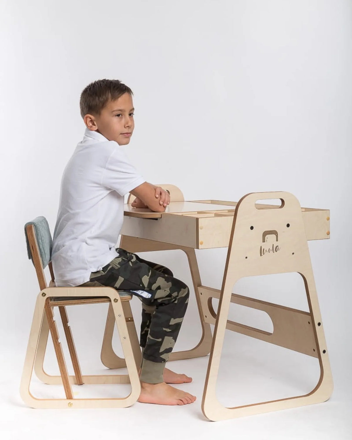Bureau d'Activités Multisensoriel "Julle" – Table Évolutive (Seule) – Montessori pour enfant – photo 4