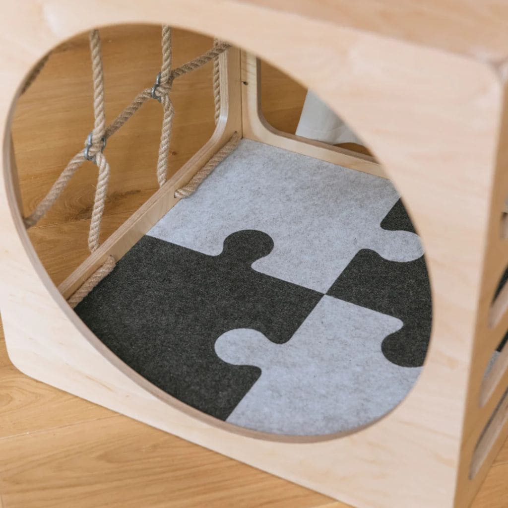 CUBITRI® Cube de Jeu Montessori avec Corde