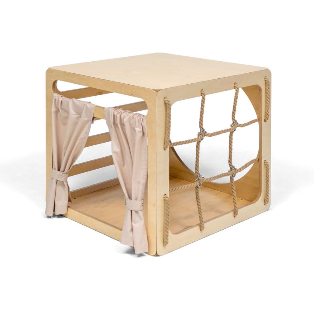 CUBITRI® Cube de Jeu Montessori avec Corde