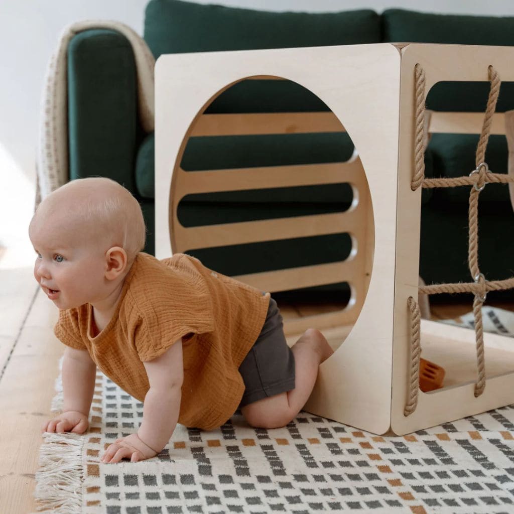 CUBITRI® Cube de Jeu Montessori avec Corde