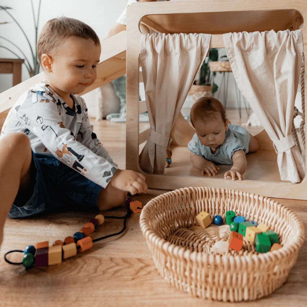 CUBITRI® Cube de Jeu Montessori avec Corde