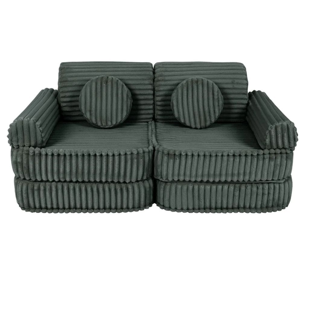 Canapé Modulable Enfant Churros Medium - Vert Forêt