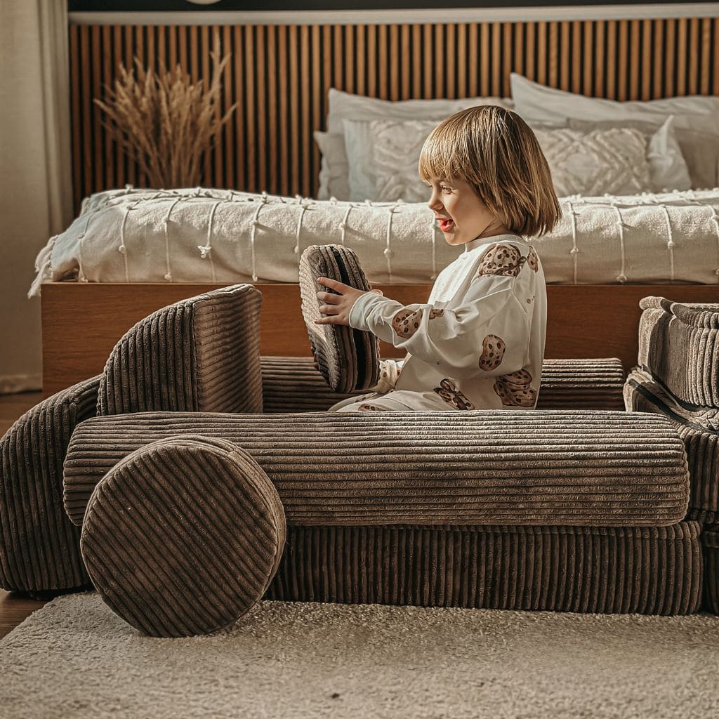 Canapé Modulable Enfant Churros Medium - Jurassic Gris