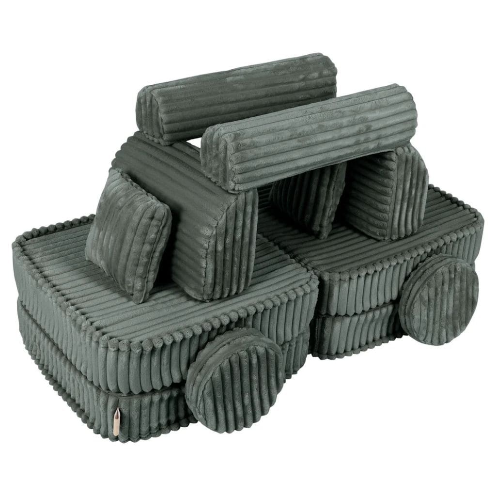 Canapé Modulable Enfant Churros Medium - Vert Forêt