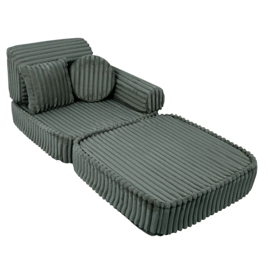 Canapé Modulable Enfant Churros Medium - Vert Forêt