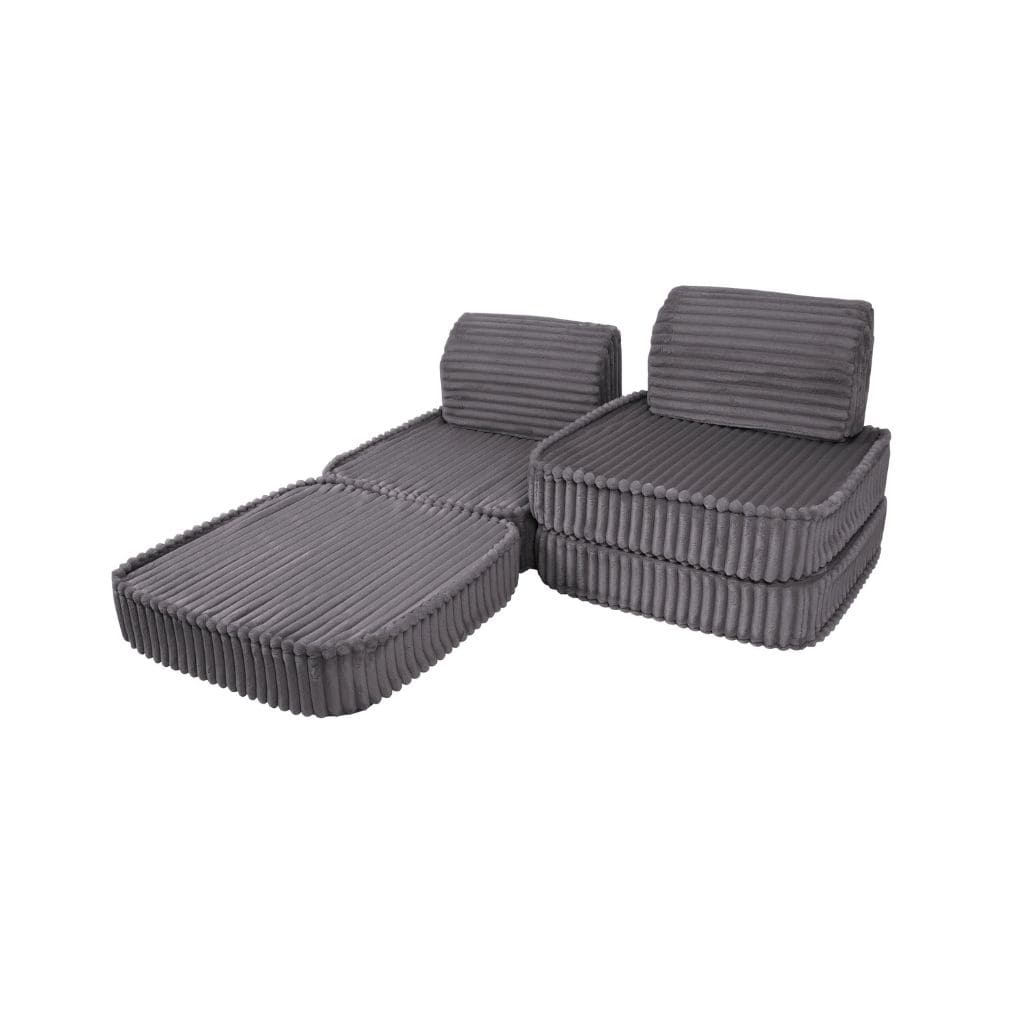 Canapé Modulable Enfant Churros - Gris Jurassic