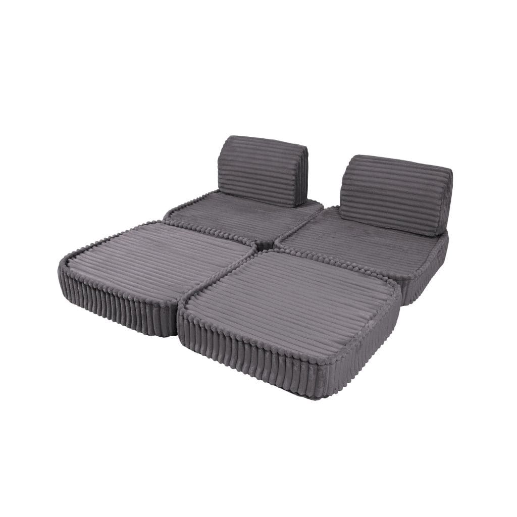Canapé Modulable Enfant Churros - Gris Jurassic