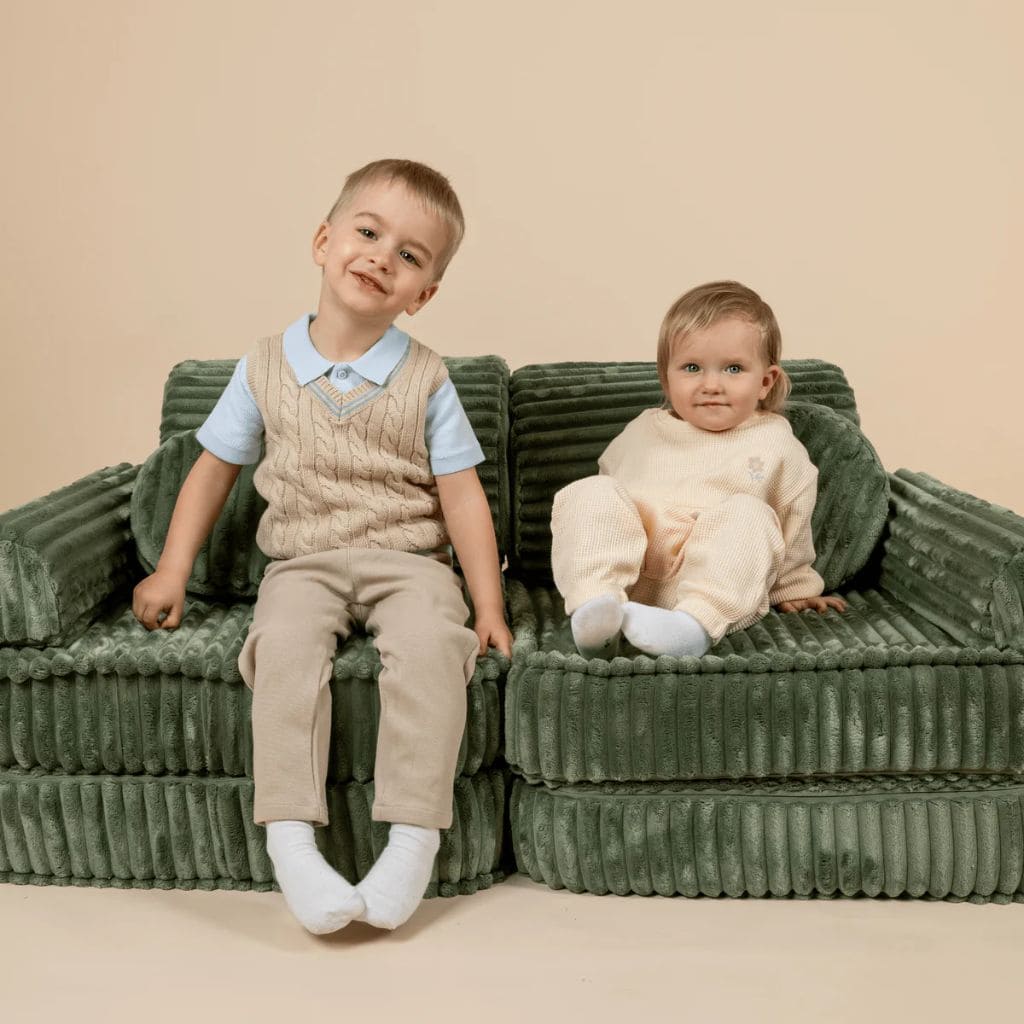 Canapé Modulable Enfant Churros Medium - Vert Forêt