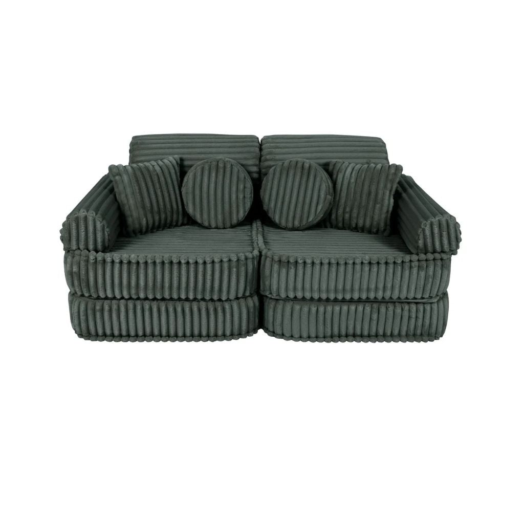 Canapé Modulable Enfant Churros Medium - Vert Forêt