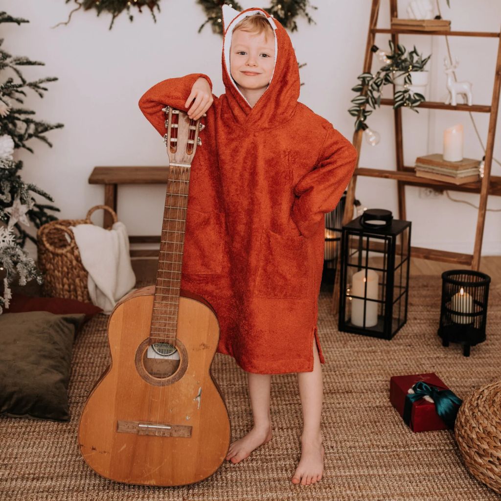 Cape Poncho Fox Enfant – Douceur & Confort