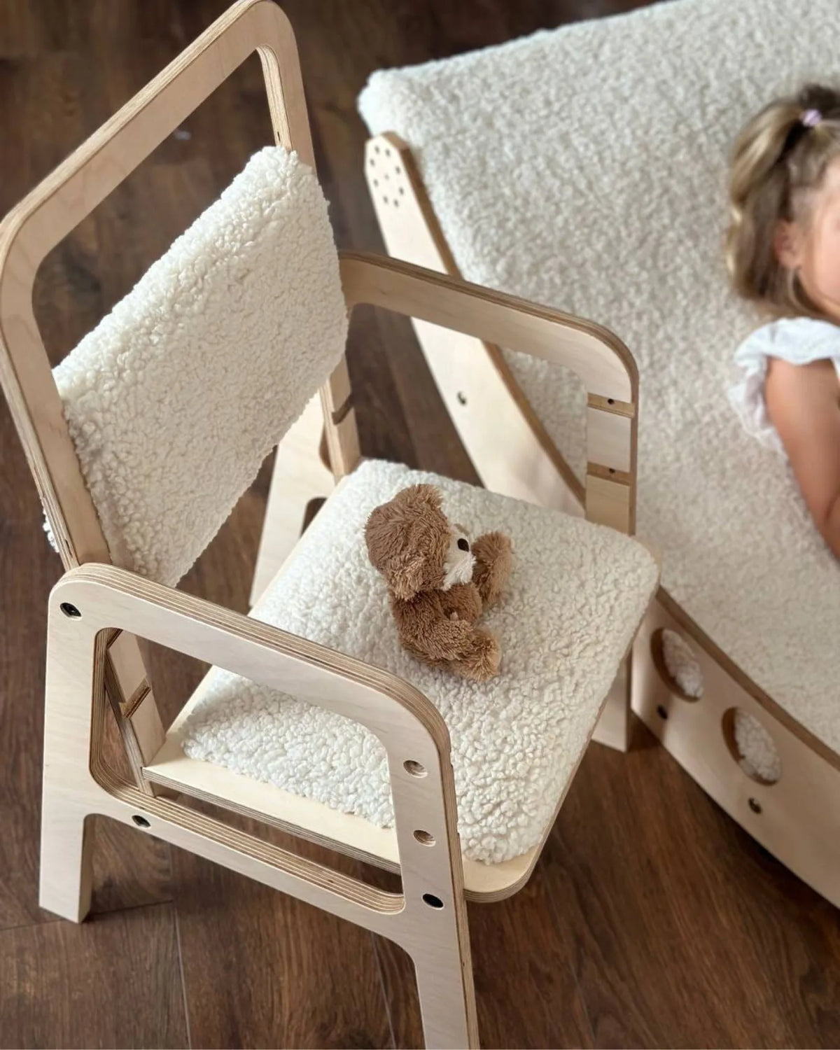 Chaise Évolutive Ergonomique "Luula" – 2 - 10 ans (Tissu Recyclé) – Montessori pour enfant – photo 3