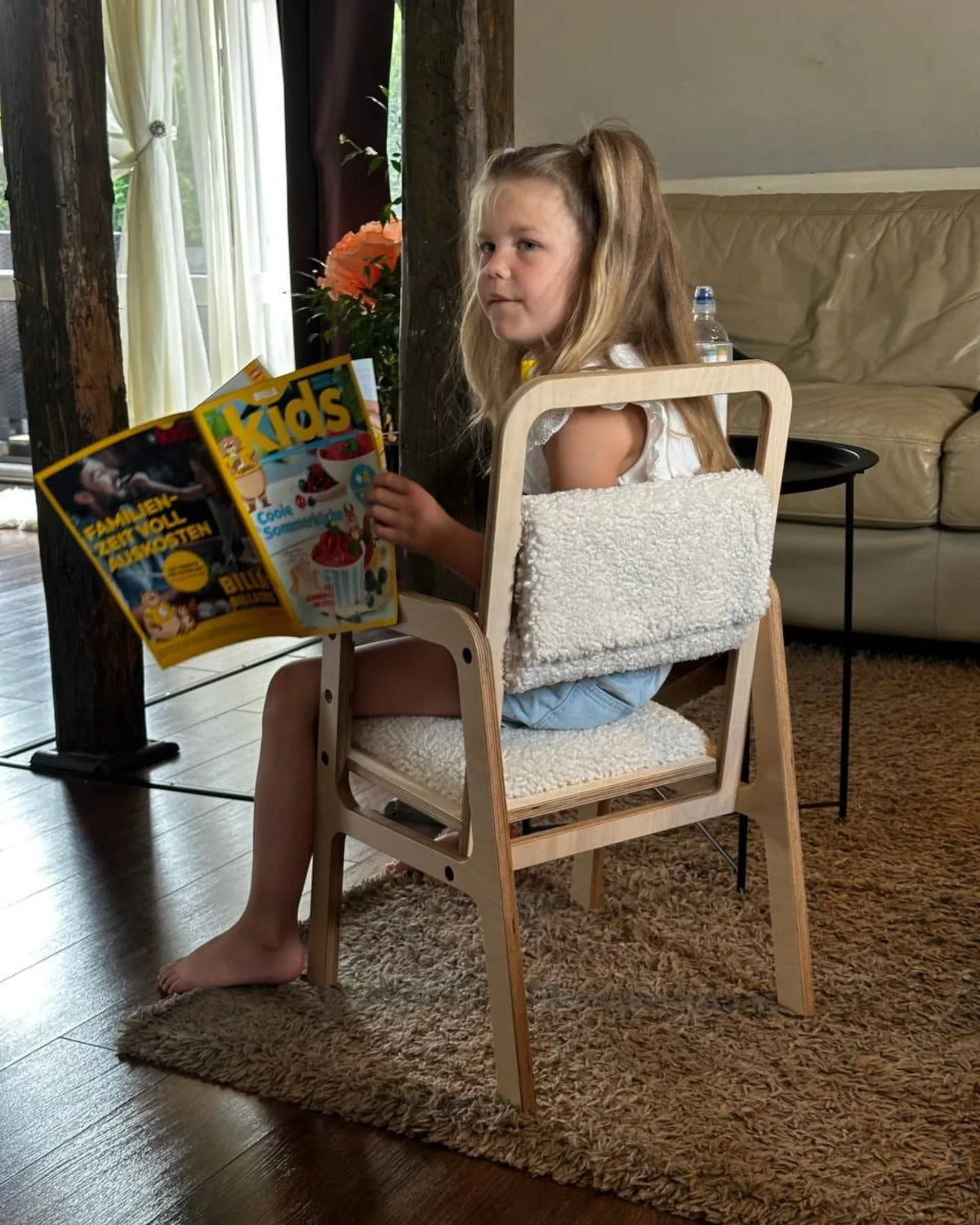 Chaise Évolutive Ergonomique "Luula" – 2 - 10 ans (Tissu Recyclé) – Montessori pour enfant – photo 5