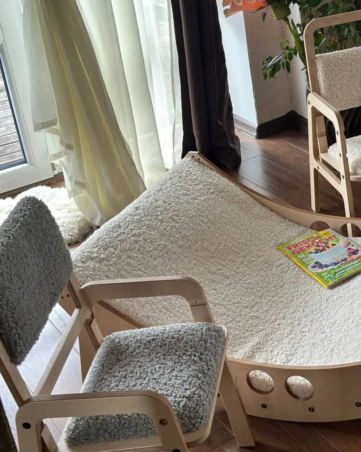 Chaise Évolutive Ergonomique "Luula" – 2 - 10 ans (Tissu Recyclé) – Montessori pour enfant – photo 11