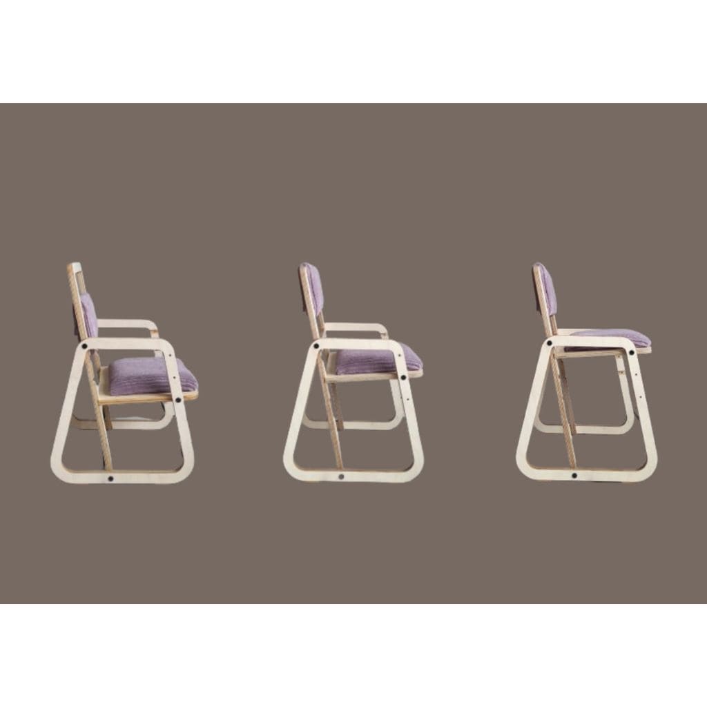 Chaise Évolutive Scandinave Julle - Rose