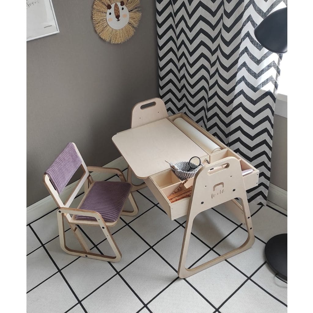 Chaise Évolutive Scandinave Julle - Rose