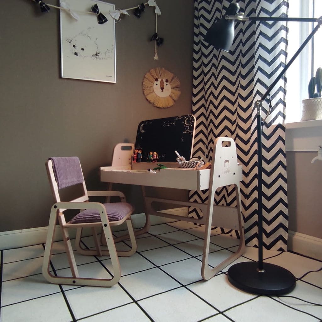 Chaise Évolutive Scandinave Julle - Rose