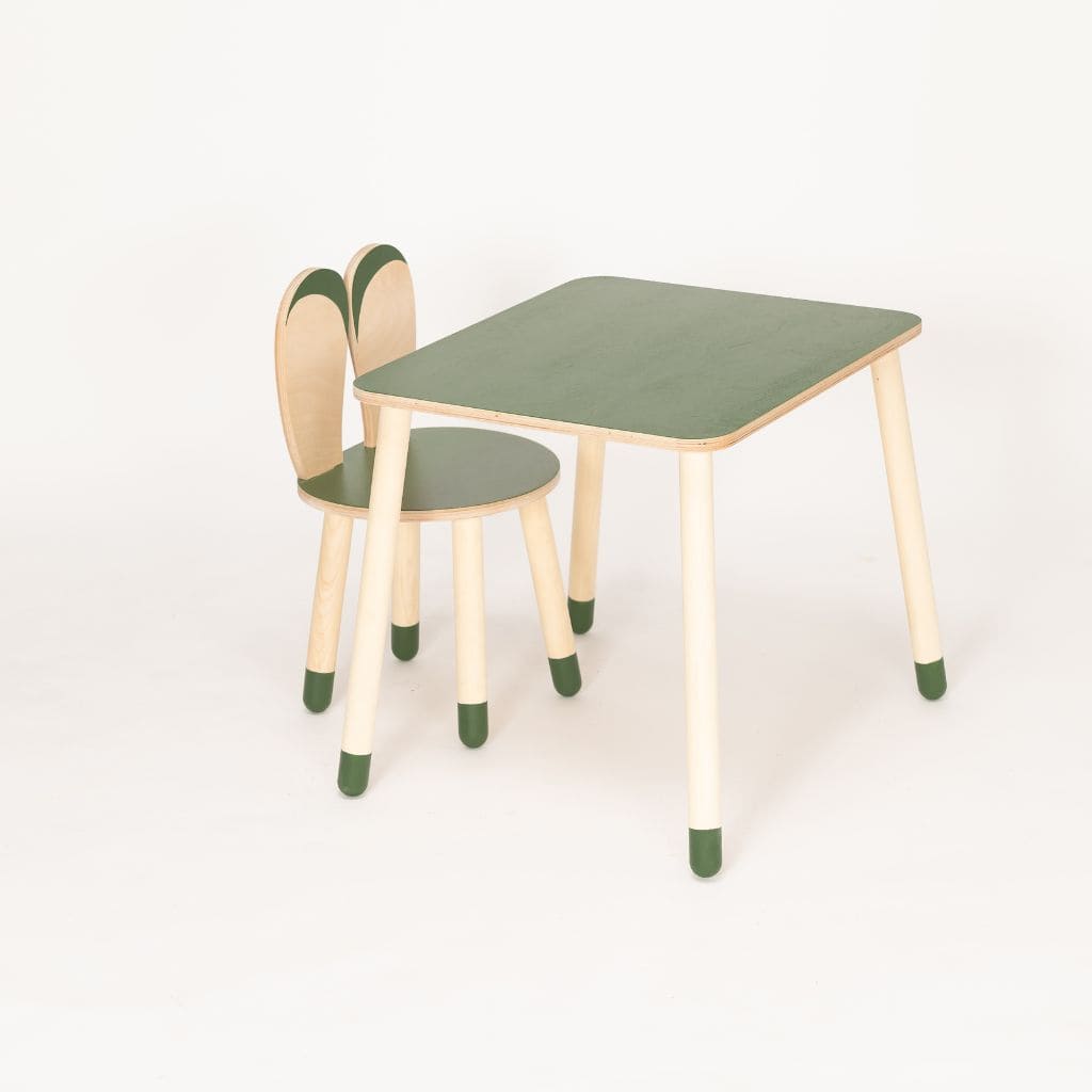 Ensemble Table et Chaise Lapin pour Enfan