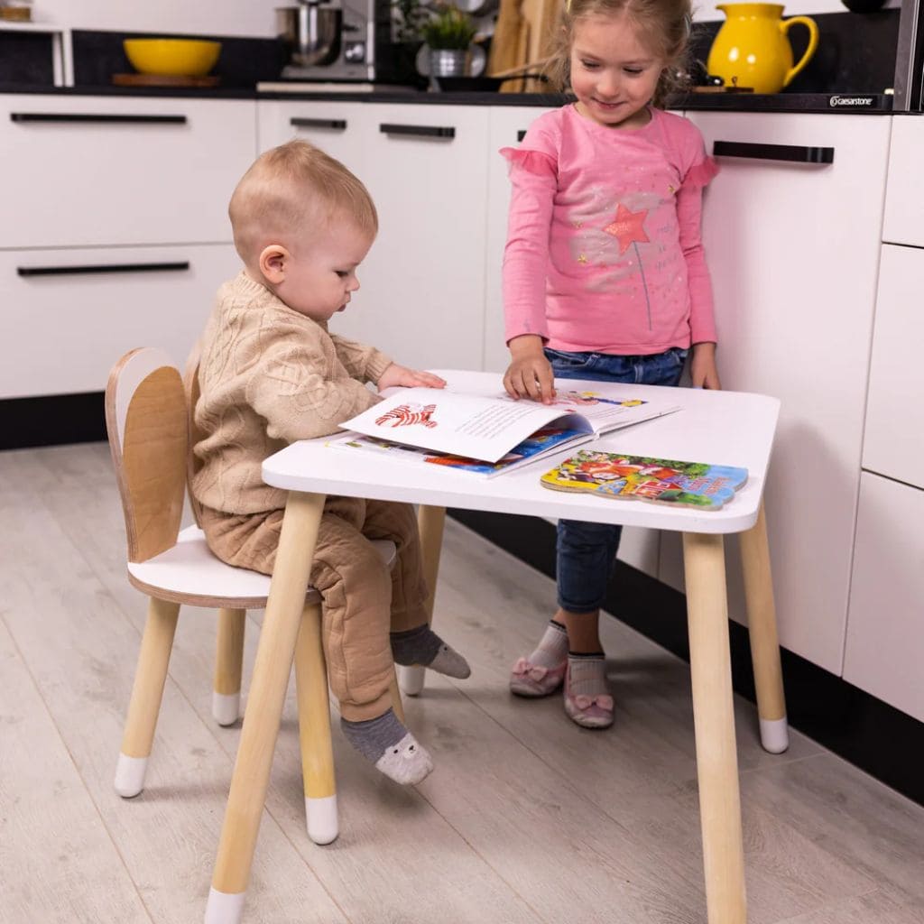 Ensemble Table et Chaise Lapin pour Enfan