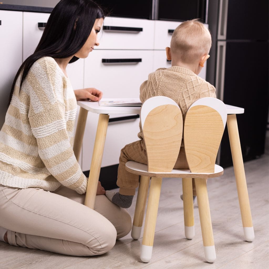 Ensemble Table et Chaise Lapin pour Enfan