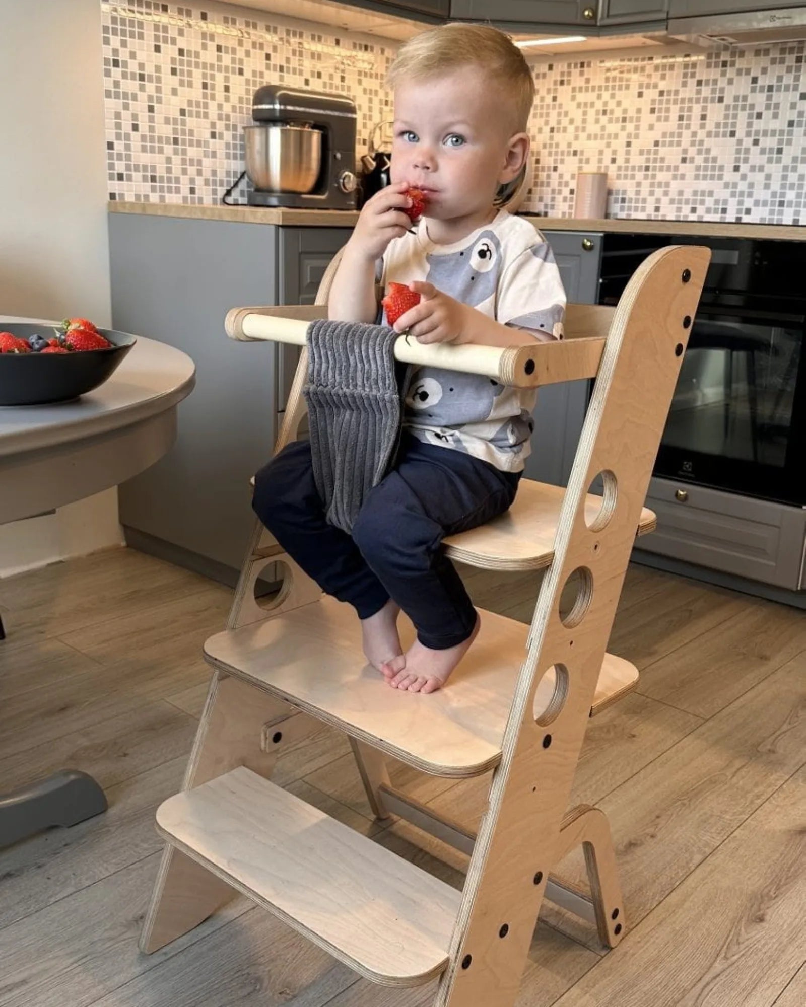 Chaise Haute Évolutive "Louis" 3-en-1 – Tour d'Observation Montessori – photo 4