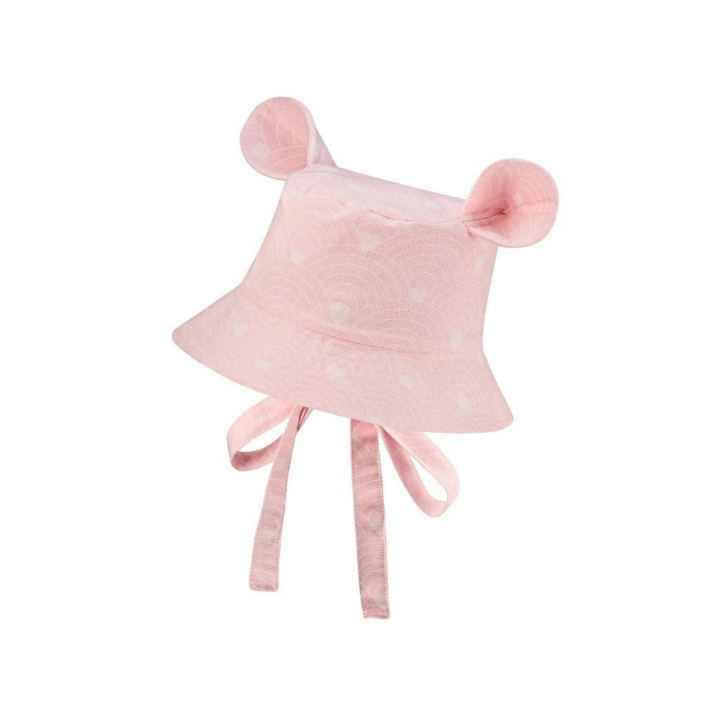 Chapeau Bébé Fantaisie - Oreilles & Vagues sur Rose