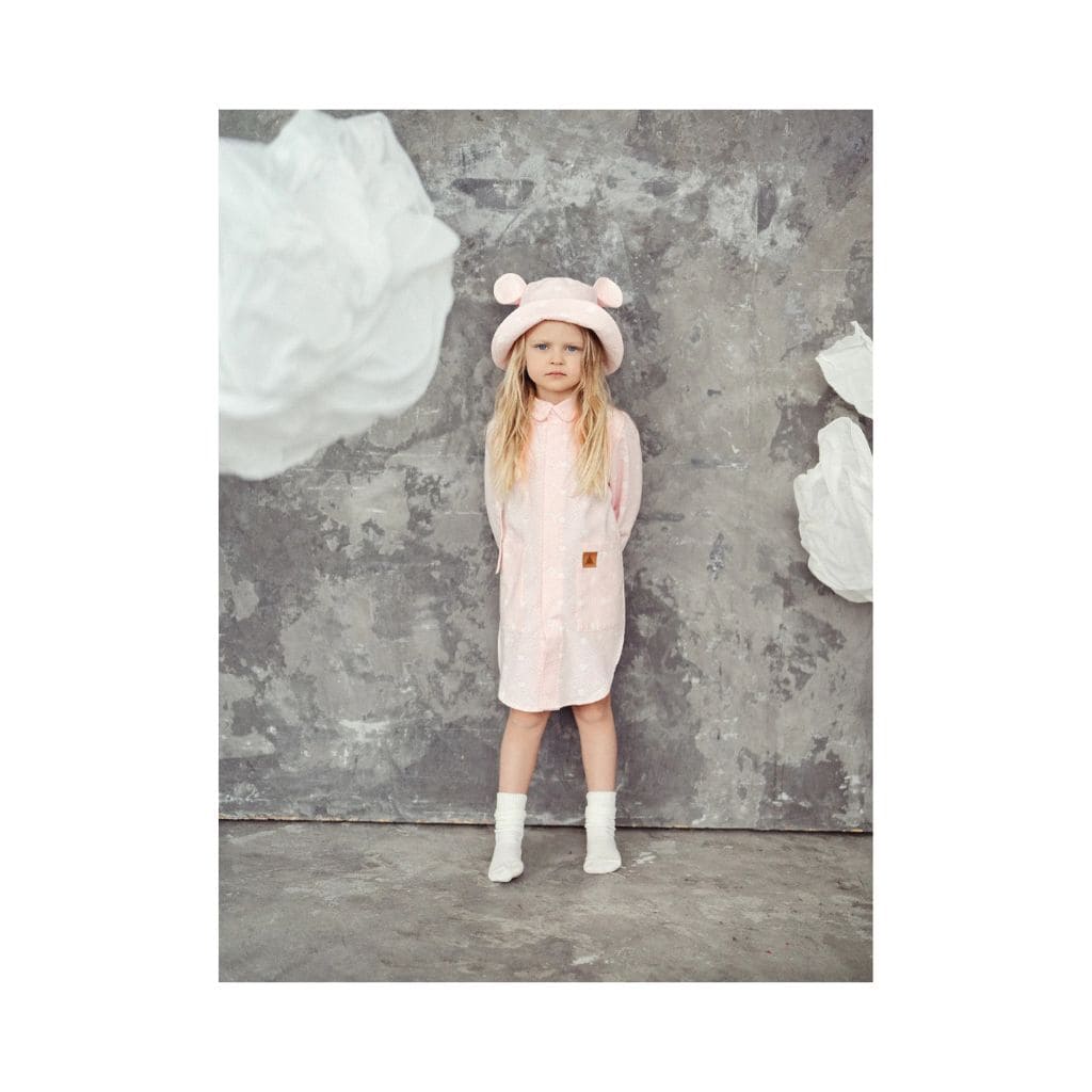 Chapeau Bébé Fantaisie - Oreilles & Vagues sur Rose