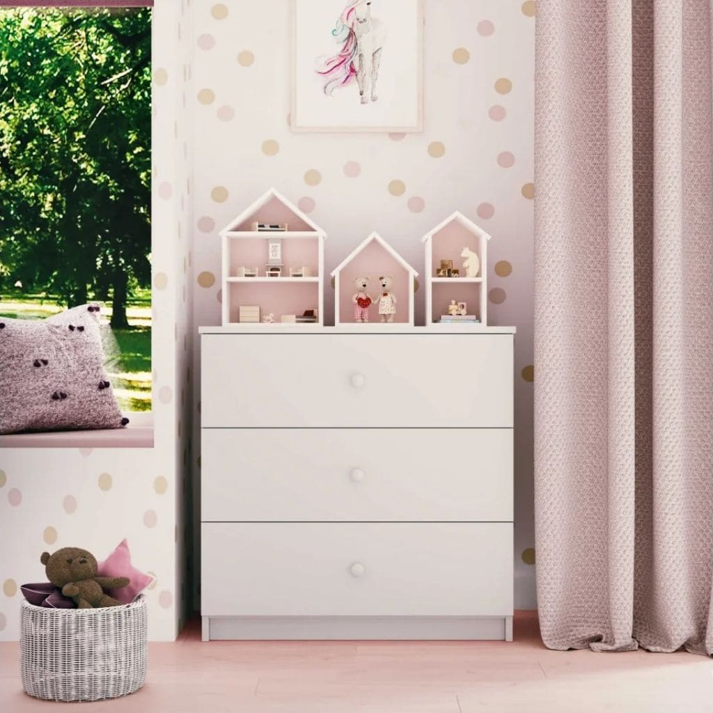 Commode Bébé 3 Tiroirs Babydreams