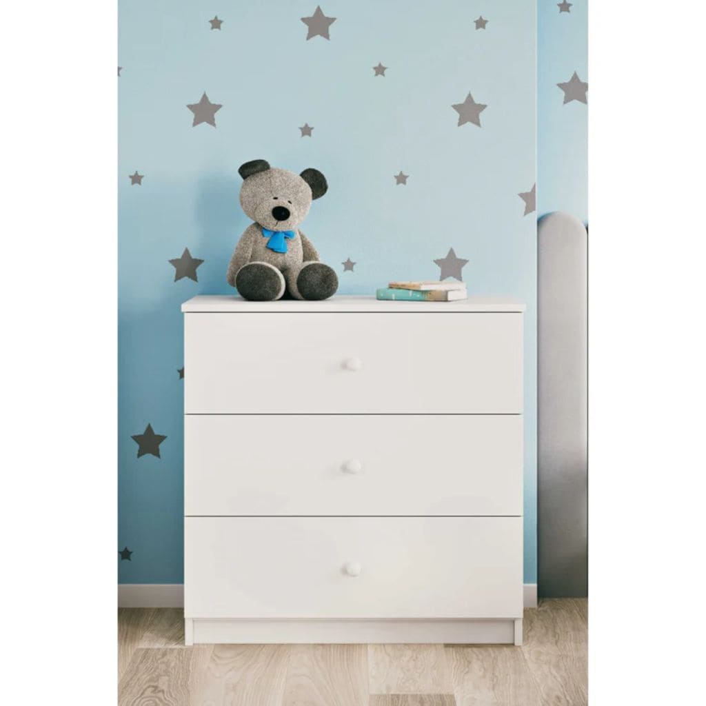 Commode Bébé 3 Tiroirs Babydreams