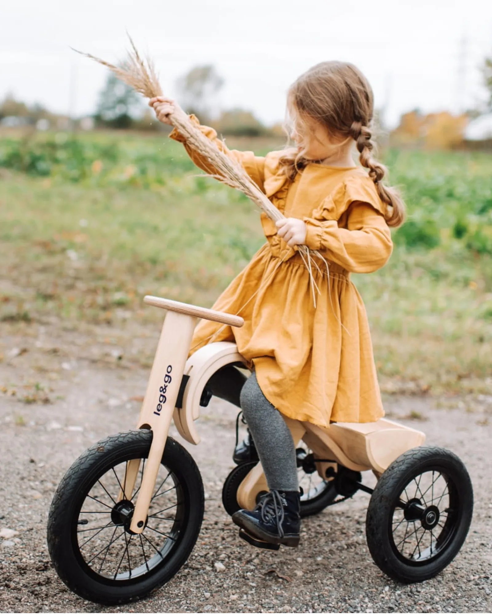 Pack Complet Draisienne Évolutive en Bois leg&go – Draisienne Montessori pour enfant | Tinitto