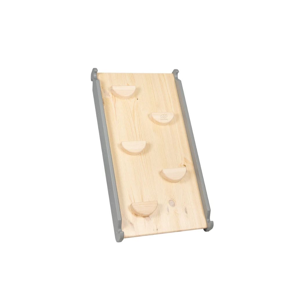 Échelle avec Toboggan & Mur d’Escalade – Gris Montessori
