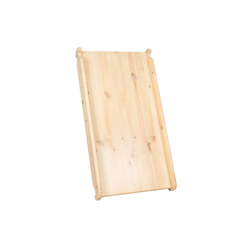 Échelle avec Toboggan & Mur d’Escalade – Bois Naturel Montessori