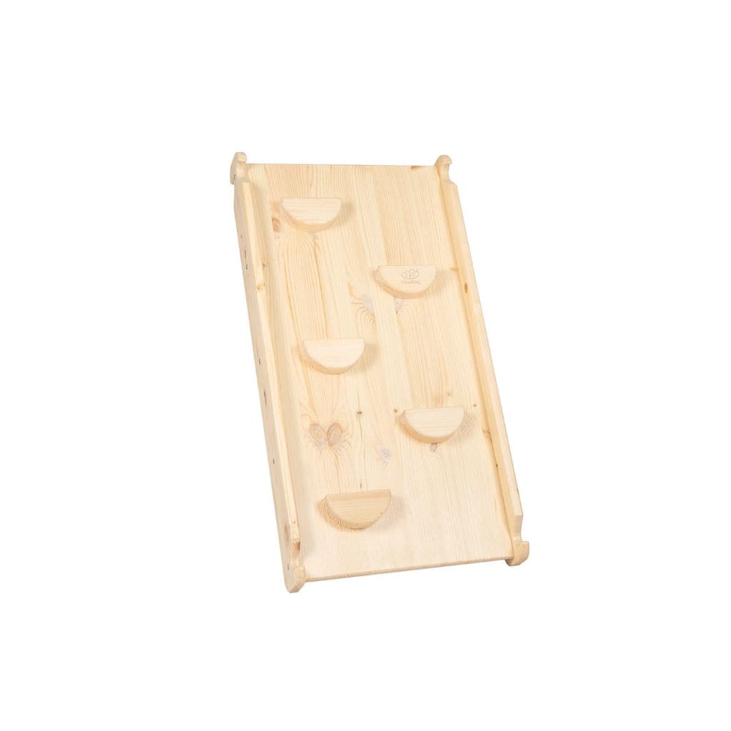 Échelle avec Toboggan & Mur d’Escalade – Bois Naturel Montessori