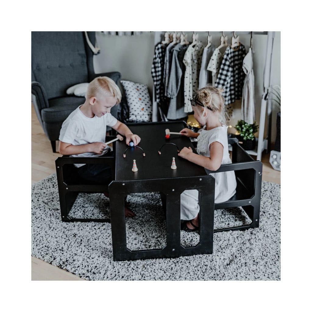 Ensemble Montessori Sevrage – Table + 2 Chaises