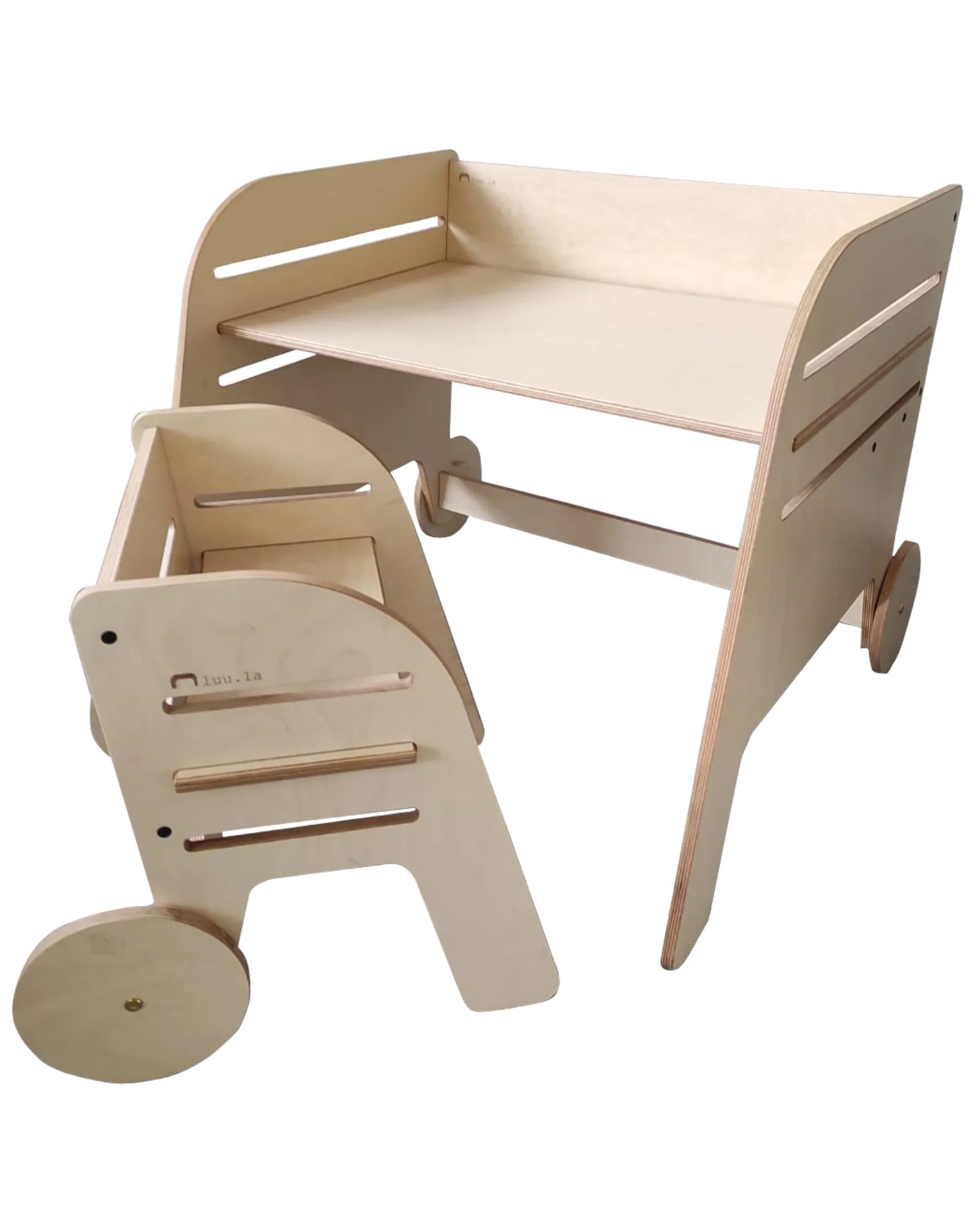 Ensemble Table & Chaise Évolutif "Wagon Wheel" – 1 - 10 ans (Luula) – Montessori pour enfant – photo 1