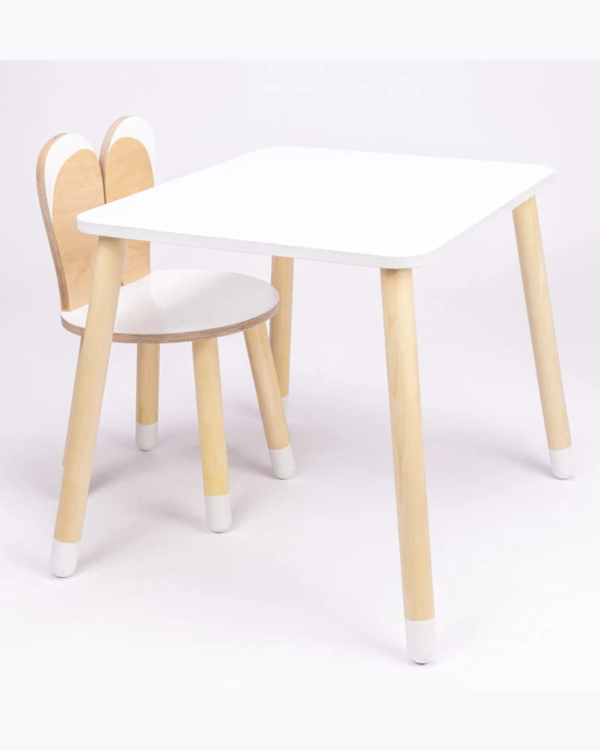 Ensemble Table & Chaise "Little Bunny" – Bois Naturel (2 - 7 ans) – Montessori pour enfant – photo 9